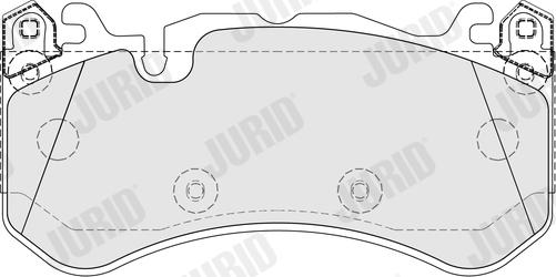 Jurid 574123J - Тормозные колодки, дисковые, комплект autospares.lv