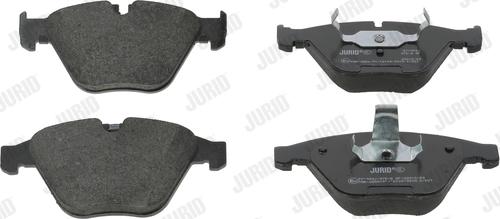 Jurid 571990J - Тормозные колодки, дисковые, комплект autospares.lv