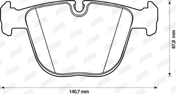 Jurid 571991J-AS - Тормозные колодки, дисковые, комплект autospares.lv