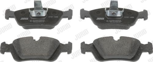 Jurid 571959J - Тормозные колодки, дисковые, комплект autospares.lv