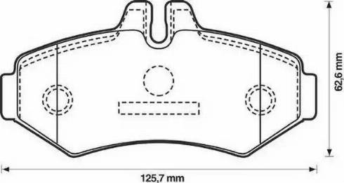 Remsa 733 00 - Тормозные колодки, дисковые, комплект autospares.lv