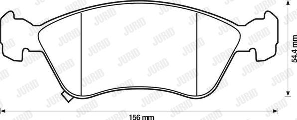 Jurid 571958J - Тормозные колодки, дисковые, комплект autospares.lv