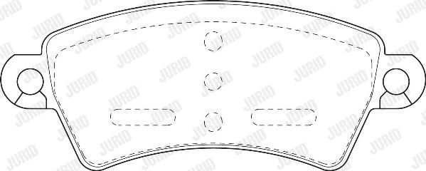 Jurid 571965J - Тормозные колодки, дисковые, комплект autospares.lv