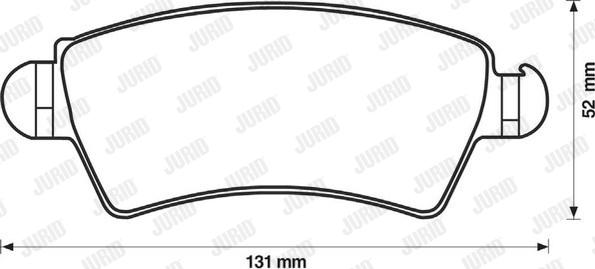 Jurid 571965J - Тормозные колодки, дисковые, комплект autospares.lv