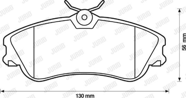 Jurid 571966J - Тормозные колодки, дисковые, комплект autospares.lv