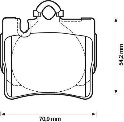 Jurid 571962J-AS - Тормозные колодки, дисковые, комплект autospares.lv