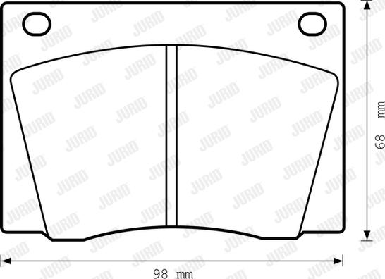 Jurid 571909J - Тормозные колодки, дисковые, комплект autospares.lv