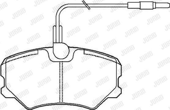 Jurid 571904J - Тормозные колодки, дисковые, комплект autospares.lv