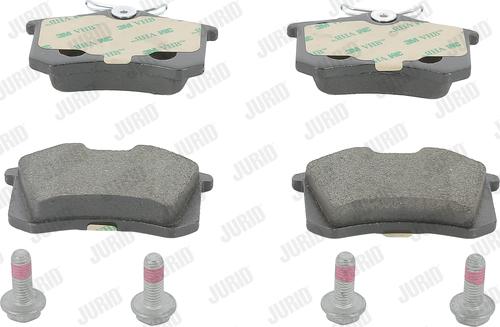 Jurid 571906J - Тормозные колодки, дисковые, комплект autospares.lv