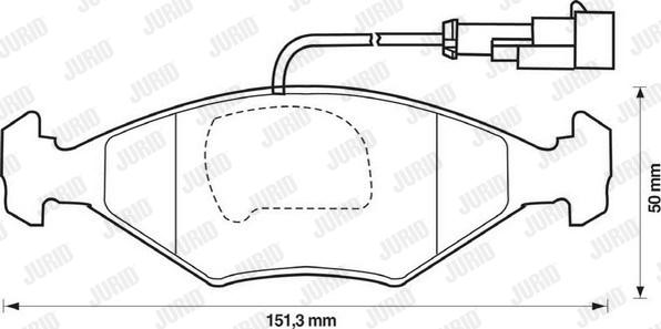 Jurid 571917J - Тормозные колодки, дисковые, комплект autospares.lv