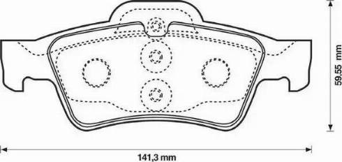 Jurid 571989J-AS - Тормозные колодки, дисковые, комплект autospares.lv