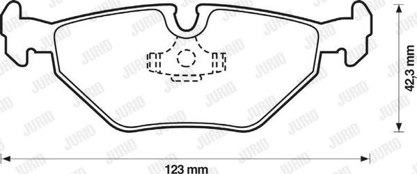 Jurid 571936J - Тормозные колодки, дисковые, комплект autospares.lv