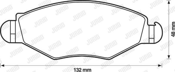 Jurid 571930J - Тормозные колодки, дисковые, комплект autospares.lv