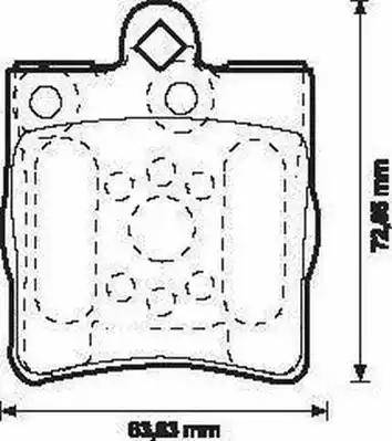 Jurid 573093J-AS - Тормозные колодки, дисковые, комплект autospares.lv