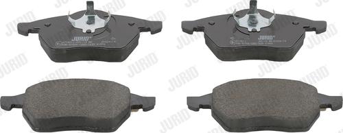 Jurid 571921J - Тормозные колодки, дисковые, комплект autospares.lv