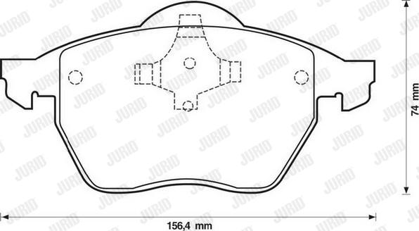 Jurid 571921J - Тормозные колодки, дисковые, комплект autospares.lv