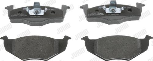 Jurid 571923J - Тормозные колодки, дисковые, комплект autospares.lv