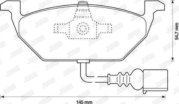 Jurid 571971J - Тормозные колодки, дисковые, комплект autospares.lv