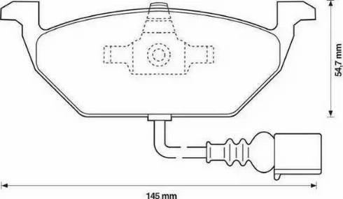 Remsa 633 41 - Тормозные колодки, дисковые, комплект autospares.lv