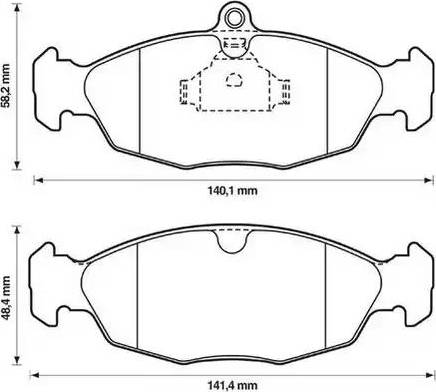 Pagid 8DB 355 007-531 - Тормозные колодки, дисковые, комплект autospares.lv