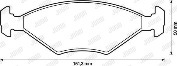 Jurid 571448D - Тормозные колодки, дисковые, комплект autospares.lv