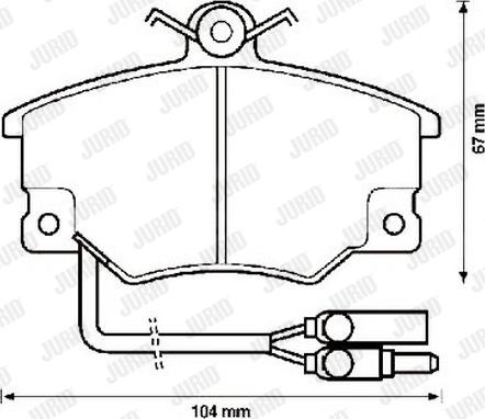 Jurid 571452J - Тормозные колодки, дисковые, комплект autospares.lv