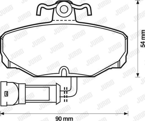 Jurid 571408J - Тормозные колодки, дисковые, комплект autospares.lv