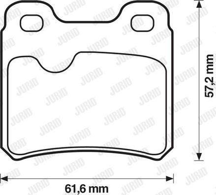 Jurid 571407D - Тормозные колодки, дисковые, комплект autospares.lv