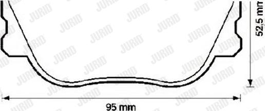 Jurid 571415J - Тормозные колодки, дисковые, комплект autospares.lv