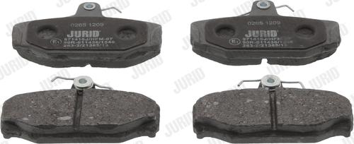 Jurid 571418J - Тормозные колодки, дисковые, комплект autospares.lv