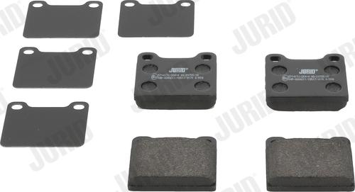 Jurid 571417J - Тормозные колодки, дисковые, комплект autospares.lv