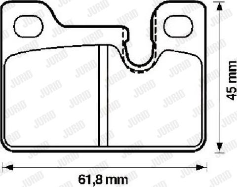 Jurid 571489J - Тормозные колодки, дисковые, комплект autospares.lv