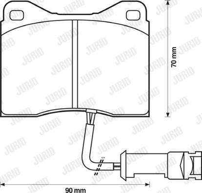 Jurid 571434J - Тормозные колодки, дисковые, комплект autospares.lv