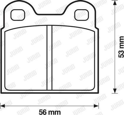 Jurid 571429J - Тормозные колодки, дисковые, комплект autospares.lv