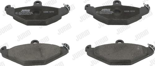 Jurid 571425J - Тормозные колодки, дисковые, комплект autospares.lv