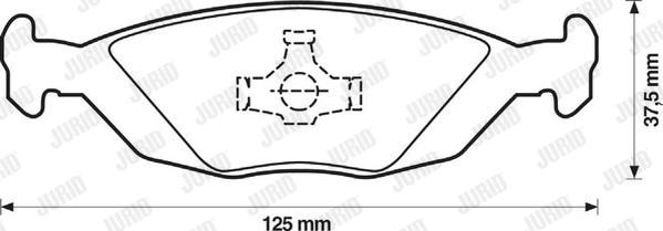 Jurid 571428J - Тормозные колодки, дисковые, комплект autospares.lv