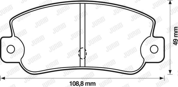 Jurid 571474J - Тормозные колодки, дисковые, комплект autospares.lv