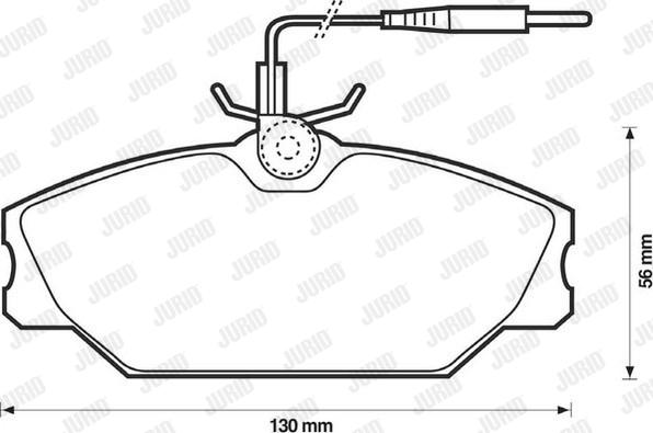 Jurid 571476D - Тормозные колодки, дисковые, комплект autospares.lv