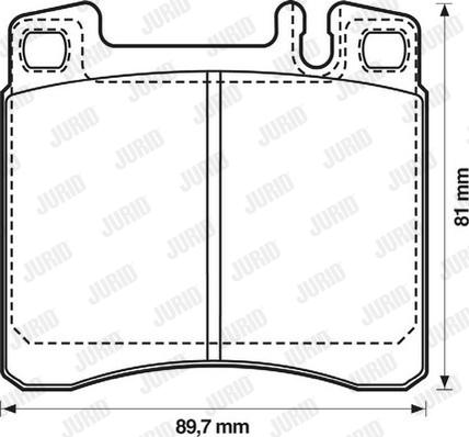 Jurid 571478J - Тормозные колодки, дисковые, комплект autospares.lv