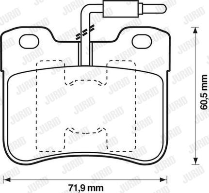 Jurid 571473J - Тормозные колодки, дисковые, комплект autospares.lv