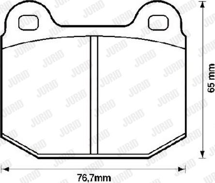 Jurid 571543J - Тормозные колодки, дисковые, комплект autospares.lv