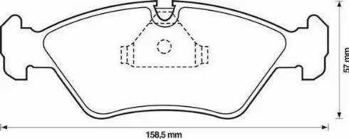 Jurid 571542J-AS - Тормозные колодки, дисковые, комплект autospares.lv