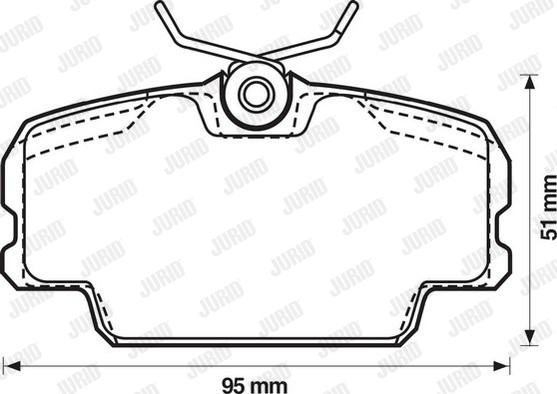 Jurid 571559J - Тормозные колодки, дисковые, комплект autospares.lv