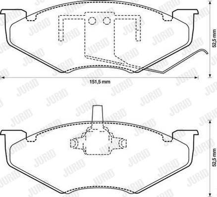 BENDIX 571518 - Тормозные колодки, дисковые, комплект autospares.lv