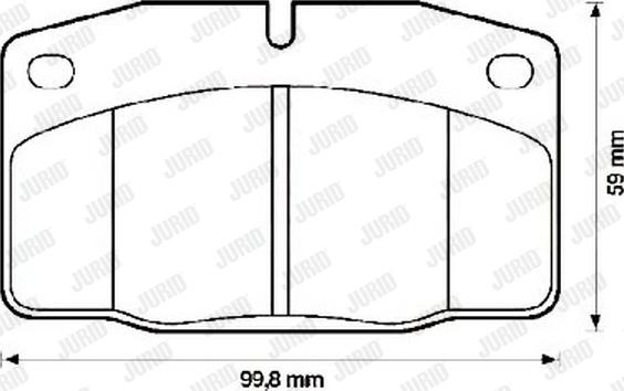 Jurid 571539J - Тормозные колодки, дисковые, комплект autospares.lv