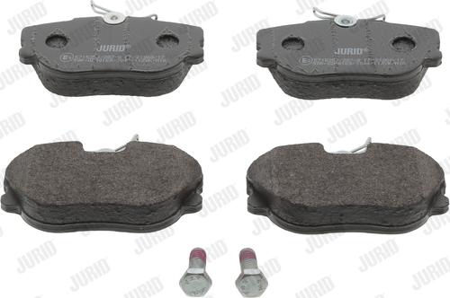 Jurid 571535J - Тормозные колодки, дисковые, комплект autospares.lv