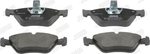 Jurid 571530J - Тормозные колодки, дисковые, комплект autospares.lv