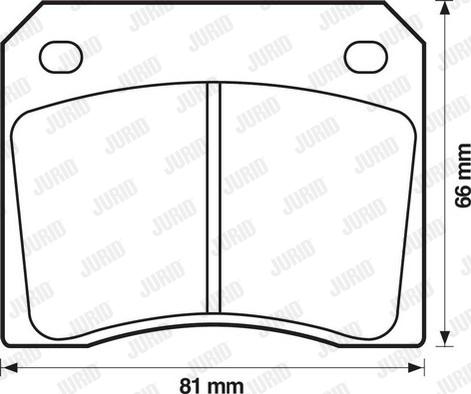 Jurid 571532D - Тормозные колодки, дисковые, комплект autospares.lv