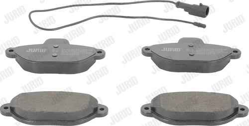Jurid 571523D - Тормозные колодки, дисковые, комплект autospares.lv