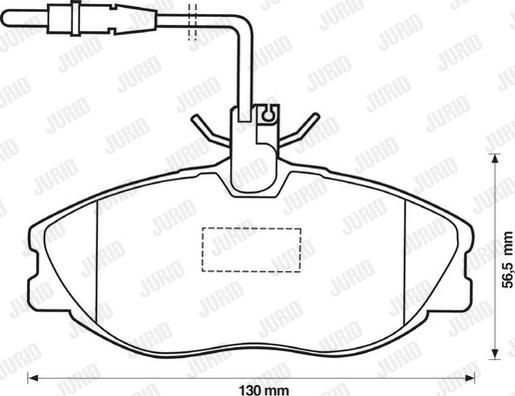 Jurid 571898D - Тормозные колодки, дисковые, комплект autospares.lv